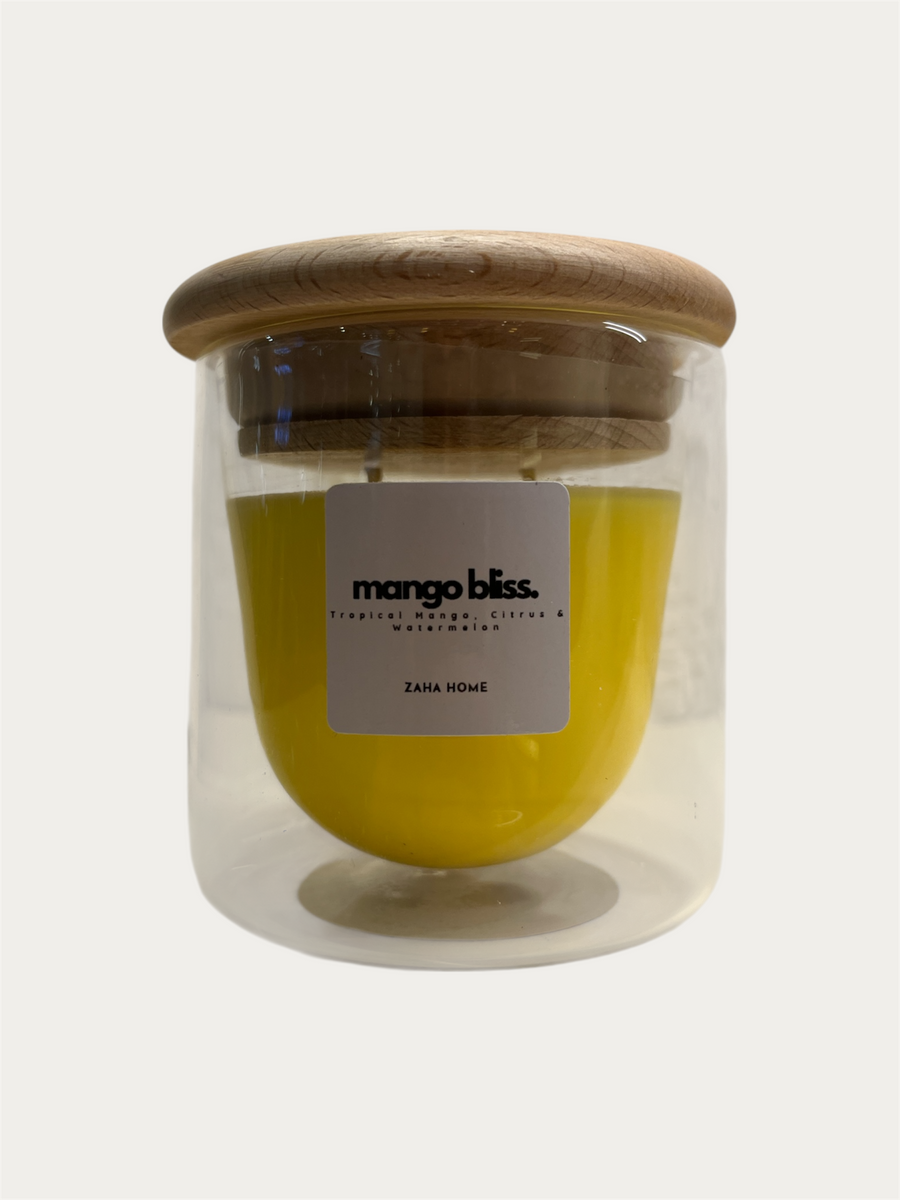 Mango Bliss Scented Candle Tropical Paradise