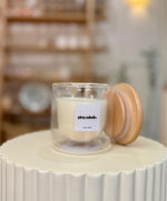 Pina Colada, Double Glass, 120 g, 40-45+ hours of burning, vegetable wax blend, Hand-poured.