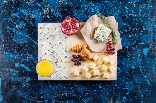 cheese platter, Hand-made, Mother of pearl