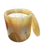 Warm & Cozy l Egyptian Onyx Marble Scented Candle l Vanilla Scent l Made from Vegetable wax blend l ~ 160 gm
