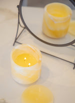 Warm & Cozy l Egyptian Onyx Marble Scented Candle l Vanilla Scent l Made from Vegetable wax blend l ~ 160 gm