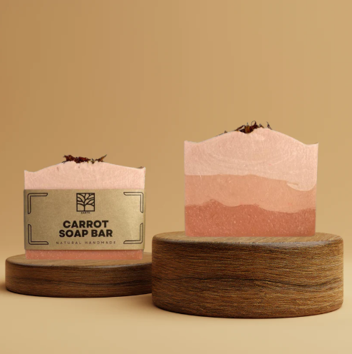 Carrot Natural Soap Bar | Brightening & Anti-Aging
