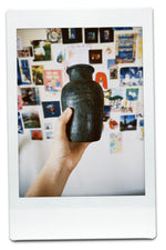 مزهرية طينية فرعونية مصنوعة يدويًا C106