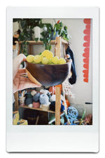 وعاء خشبي مصنوع يدويًا C107