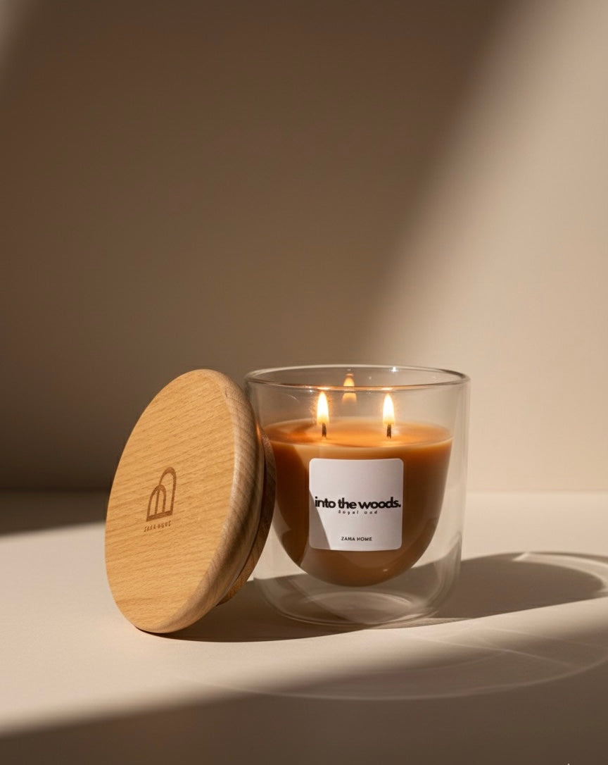 Into the Woods Candle, Royal Oud ,Refillable, 120g