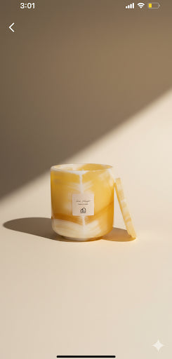 Rose Oud | Egyptian Onyx Marble Scented Candle | Natural Wax Luxury Candle