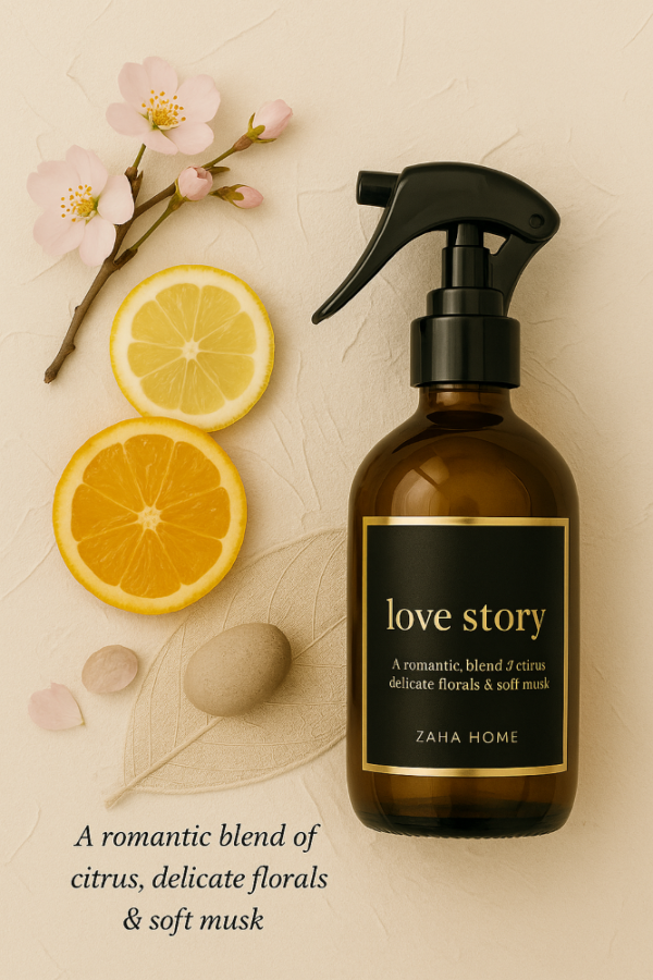 LOVE STORY, Textilspray / Raumspray, 300 ml, Zitrus