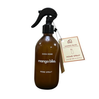 Brown home spray bottle with black nozzle on a white background