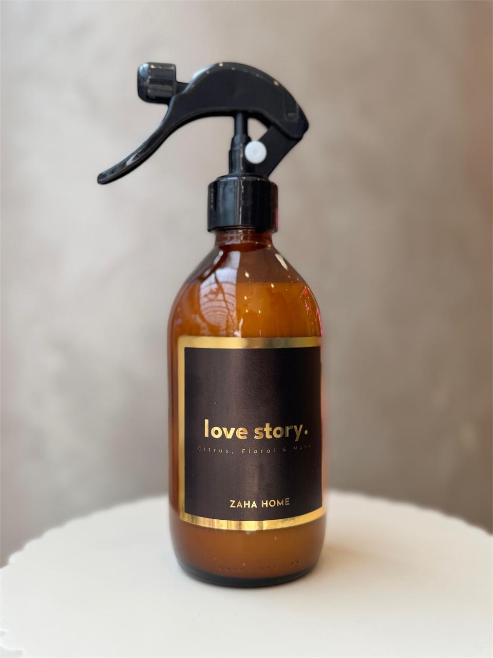 LOVE STORY, Textilspray / Raumspray, 300 ml, Zitrus