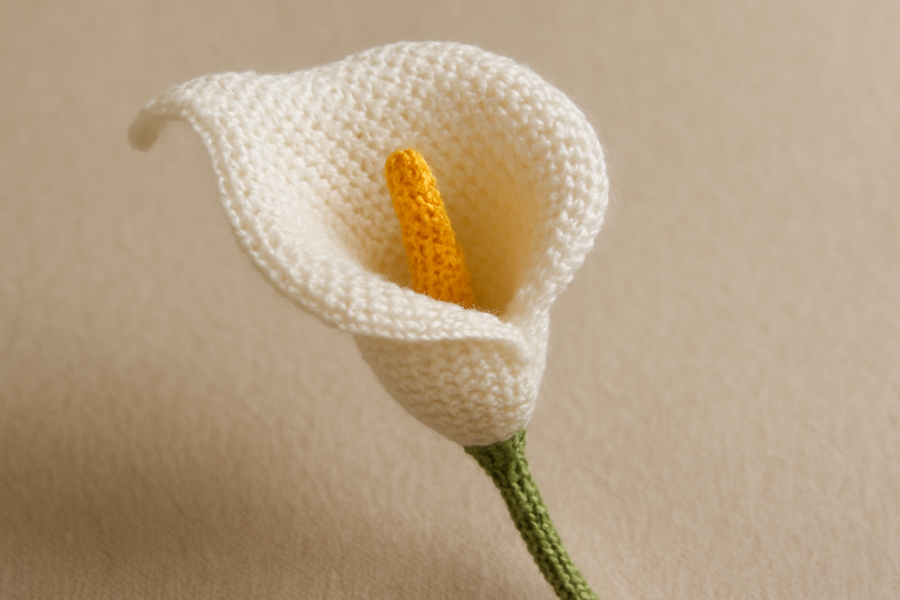 calla lily crochet flower 