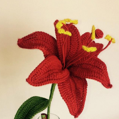 Large Handmade Crochet Lily
