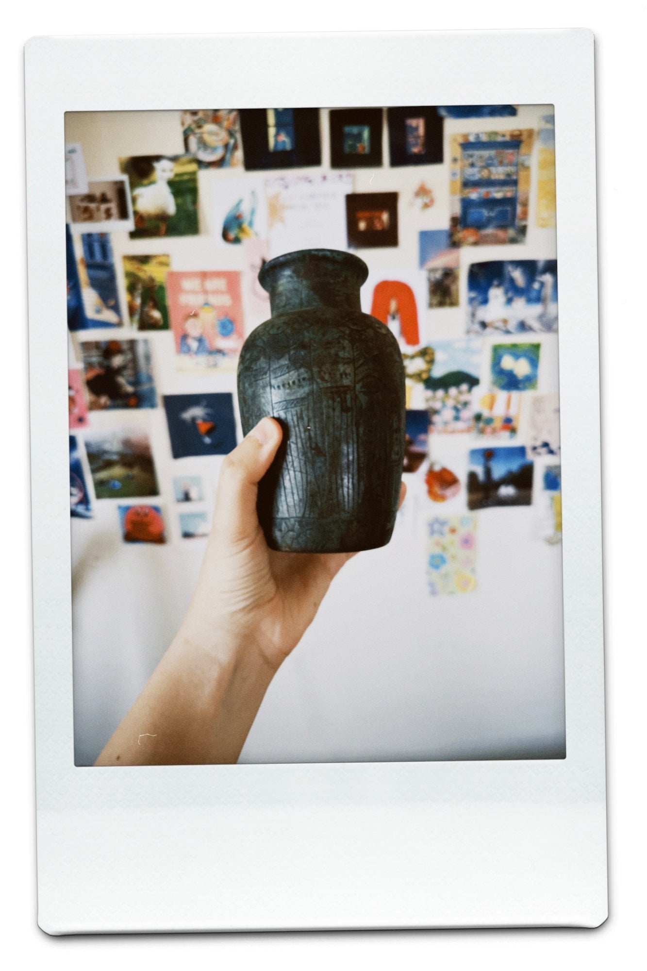 Handgefertigte pharaonische Tonvase C106